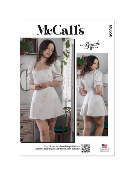 Patron McCall's 8550.U5 (44-52) - Robe évasée