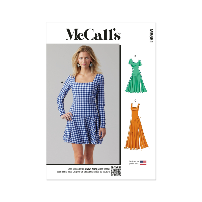 Patron McCall's 8551.D5 (32-40) - Bobe en maille avec variations