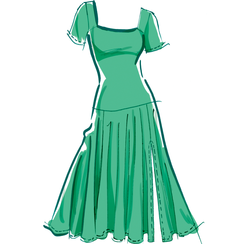 Patron McCall's 8551.R5 (42-50) - Bobe en maille avec variations