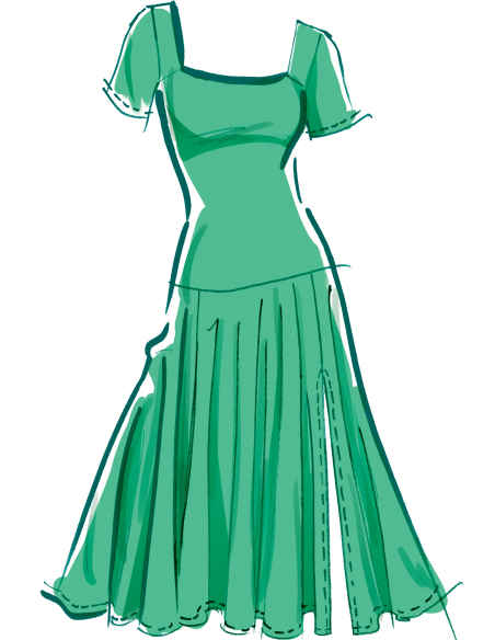 Patron McCall's 8551.R5 (42-50) - Bobe en maille avec variations