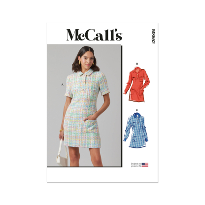 Patron McCall's 8552.K5 (36-44) - Robe boutonnée