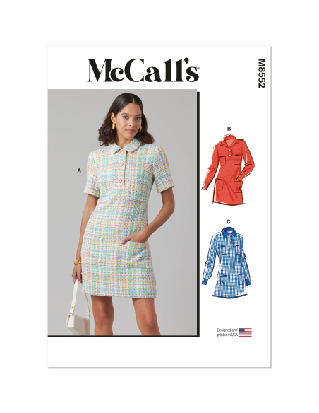 Patron McCall's 8552.K5 (36-44) - Robe boutonnée