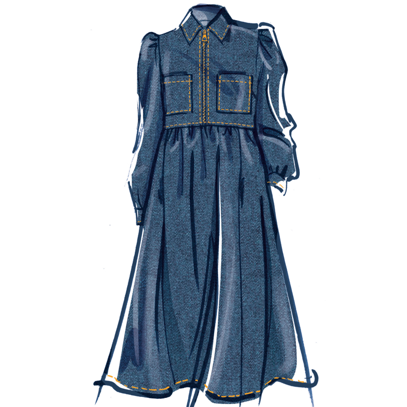 Patron McCall's 8553.H5 (34-42) - Robes à manches et longueur variées