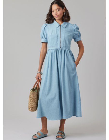 Patron McCall's 8553.H5 (34-42) - Robes à manches et longueur variées