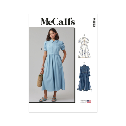 Patron McCall's 8553.U5 (44-52) - Robes à manches et longueur variées