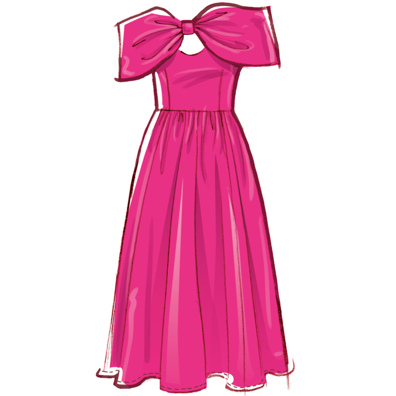 Patron McCall's 8554.K5 (36-44) - Robes avec nœud bustier