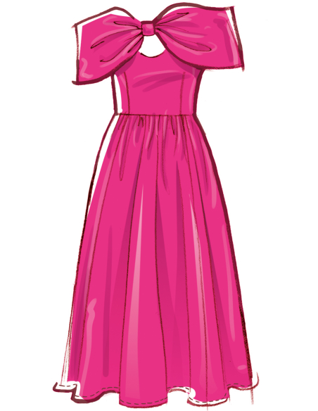 Patron McCall's 8554.K5 (36-44) - Robes avec nœud bustier