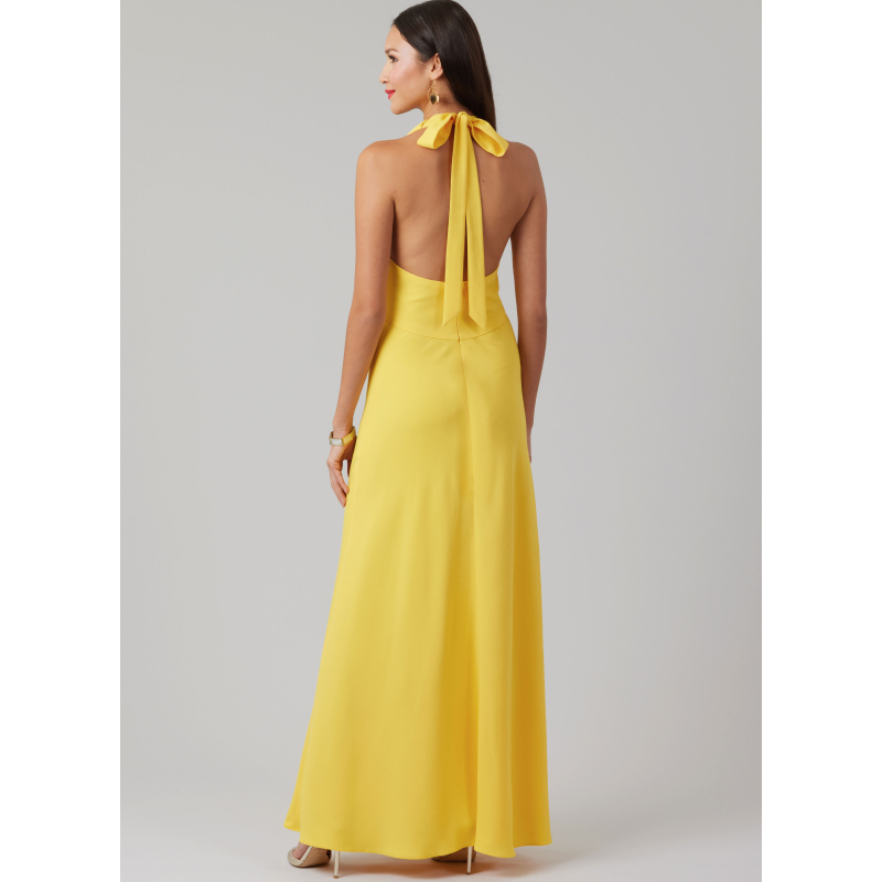 Patron McCall's 8555.BB (50-56) - Robes dos nu à nouer