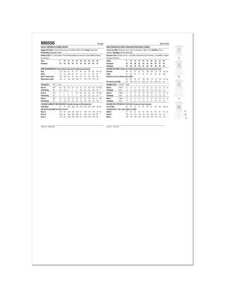 Patron McCall's 8556.K5 (36-44) - Robes chemisier boutonnées