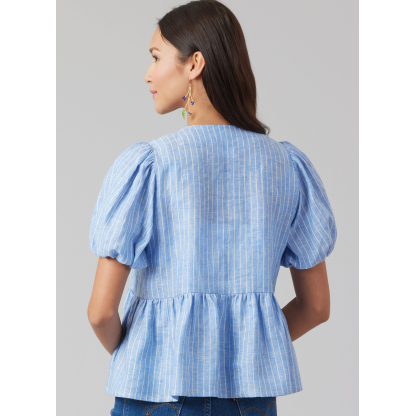 Patron McCall's 8557.AA (38-46) - Blouses à nouettes 2
