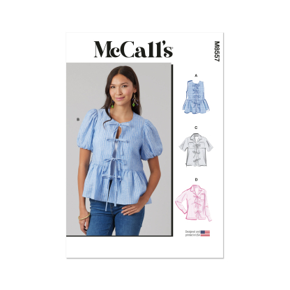 Patron McCall's 8557.BB (50-56) - Blouses à nouettes