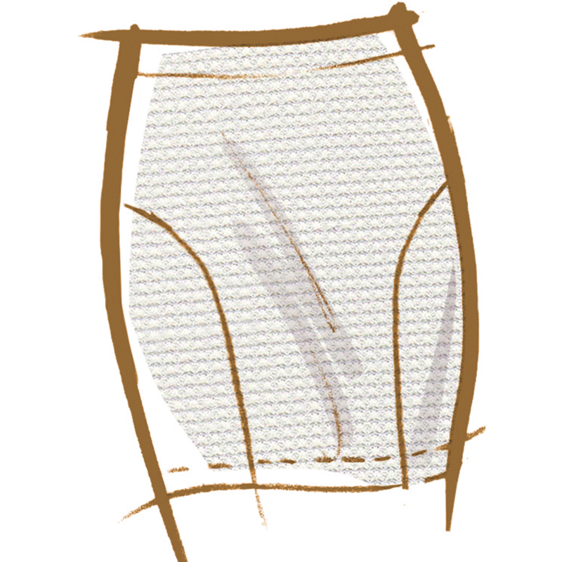 Patron McCall's 8558.Y5 (46-54) - Jupe évasée style sirène