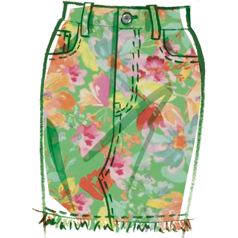 Patron McCall's 8559.M1 (38-46) -  Jupes esprit jean