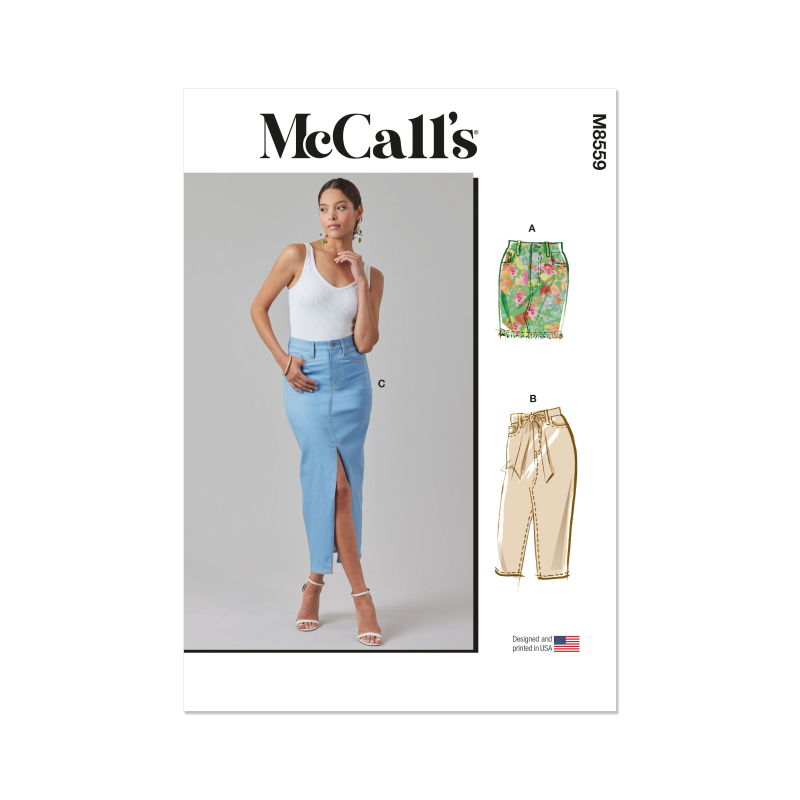 Patron McCall's 8559.M1 (38-46) -  Jupes esprit jean