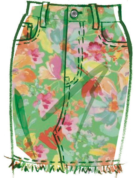 Patron McCall's 8559.W2 (50-56) -  Jupes esprit jean