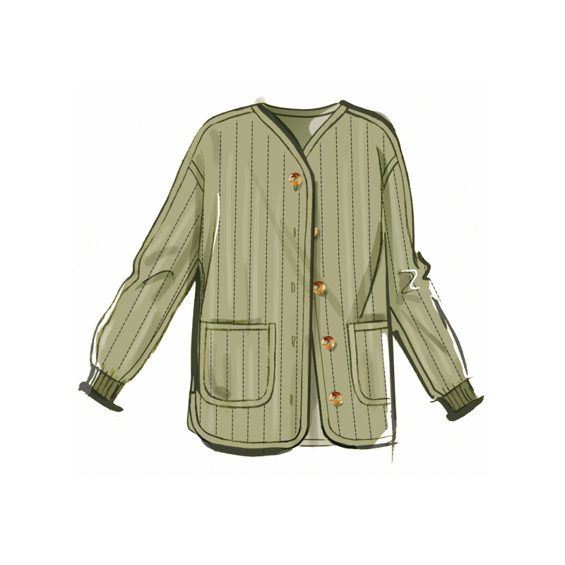 Patron McCall's 8560.H5 (34-42) - Veste matelassée