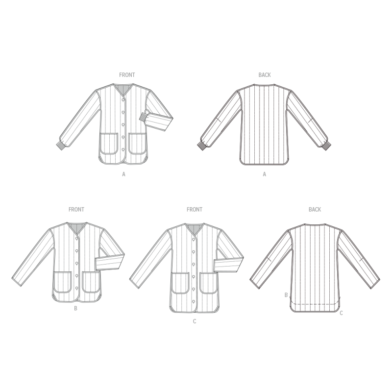 Patron McCall's 8560.H5 (34-42) - Veste matelassée