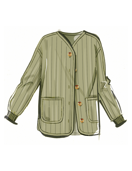 Patron McCall's 8560.U5 (44-52) - Veste matelassée