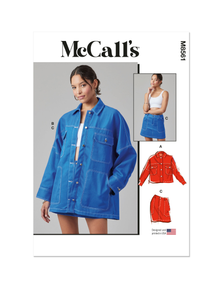 Patron McCall's 8561.Y5 (46-54) - Veste et jupe courte