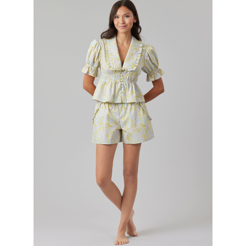 Patron McCall's 8563.A (32-54) - Hauts, short et pantalon dentelle