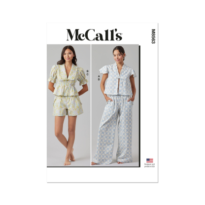 Patron McCall's 8563.A (32-54) - Hauts, short et pantalon dentelle