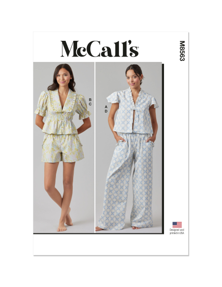 Patron McCall's 8563.A (32-54) - Hauts, short et pantalon dentelle