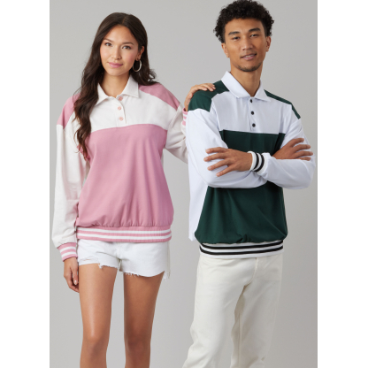 Patron McCall's 8564.A (32-54) - Hauts en tricot unisexes 2