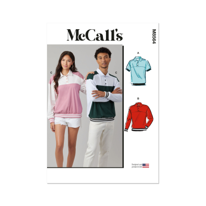 Patron McCall's 8564.A (32-54) - Hauts en tricot unisexes