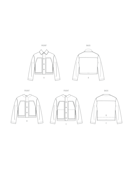 Patron McCall's 8565.A (32-54) - Veste unisexe