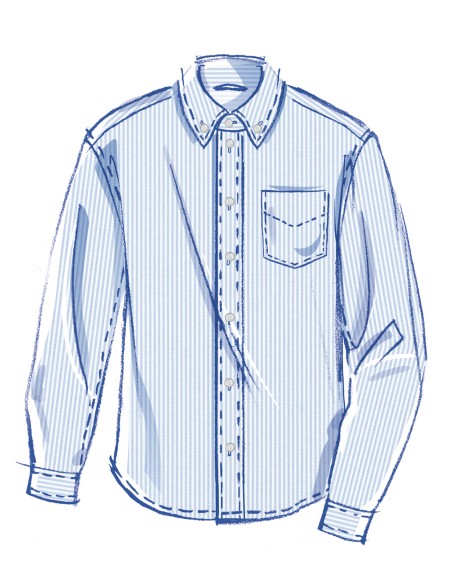 Patron McCall's 8566.A (32-54) - Chemises unisexes