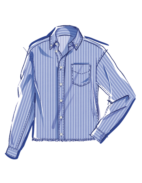 Patron McCall's 8566.A (32-54) - Chemises unisexes