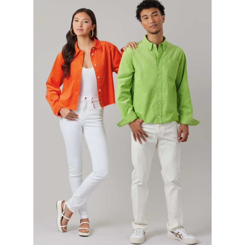 Patron McCall's 8566.A (32-54) - Chemises unisexes