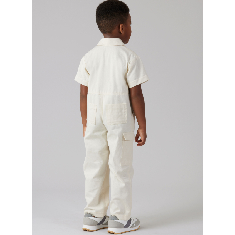 Patron McCall's 8567.A (3-9) - Combinaisons pour enfants avec variations de manches