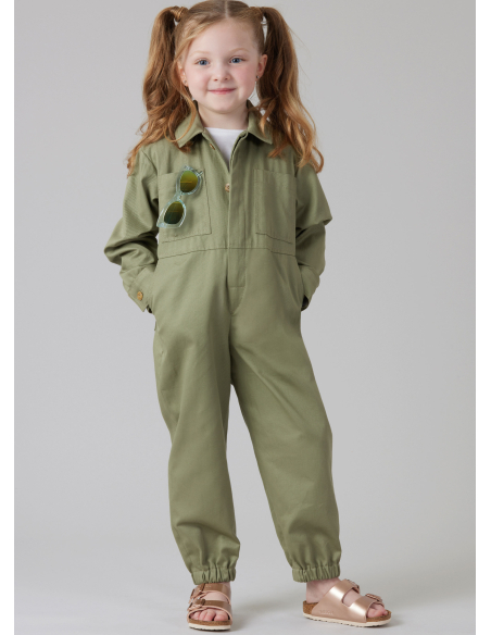 Patron McCall's 8567.A (3-9) - Combinaisons pour enfants avec variations de manches