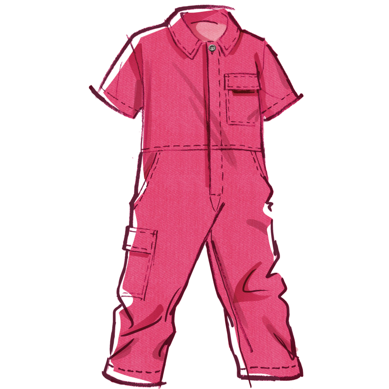 Patron McCall's 8567.A (3-9) - Combinaisons pour enfants avec variations de manches