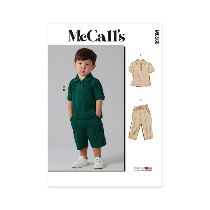 Patron McCall's 8568.A (1/2-4) - Haut, short et pantalon pour petits enfants