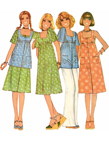 Patron McCall's 8570.H5 (34-42) - Robe, jumper et haut pour femme