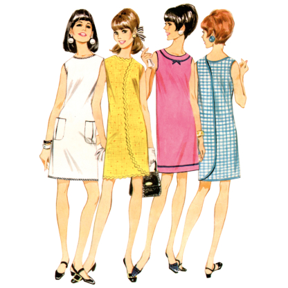 Patron McCall's 8571.A (36-54) - Robe enveloppante en six modèles pour femmes 2