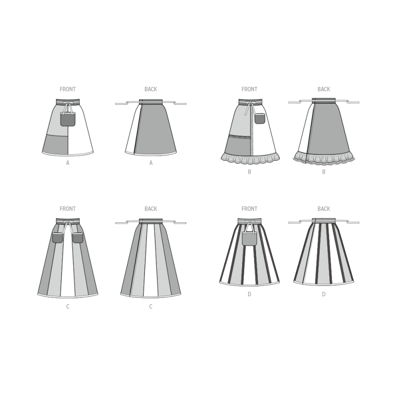 Patron McCall's 8572.A (36-54) - Tablier