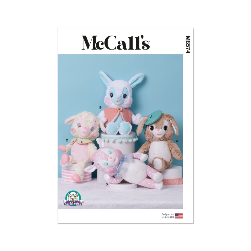 Patron McCall's 8574.OS (One size) - Animaux en peluche