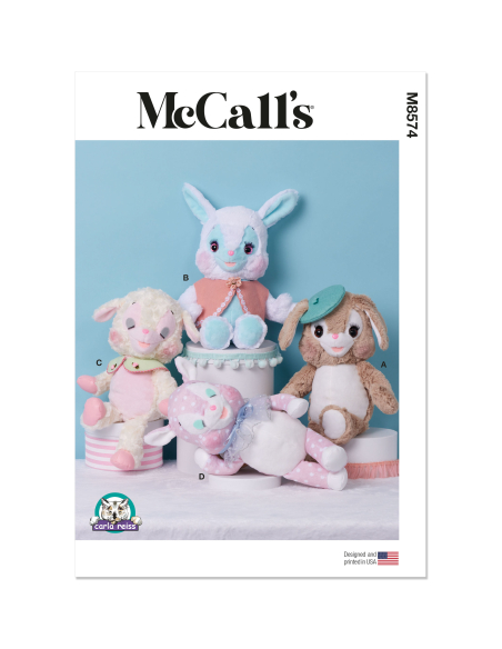 Patron McCall's 8574.OS (One size) - Animaux en peluche