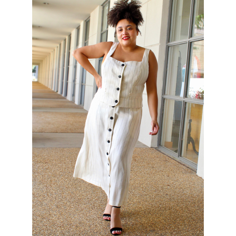 Patron KnowMe 2107.K5 (36-44) - Haut et jupe en deux longueurs