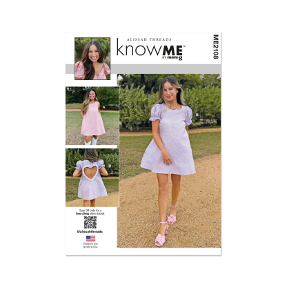 Patron KnowMe 2108.D5 (32-40) - Robe avec variations de manche
