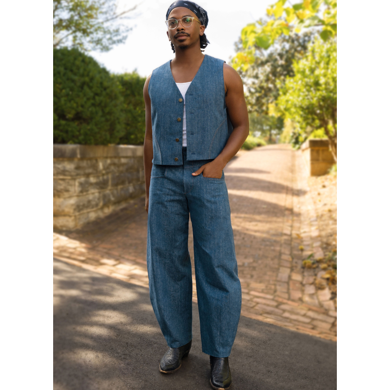 Patron KnowMe 2109.AA (46-54) - Gilet et pantalon pour homme