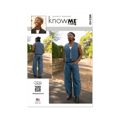 Patron KnowMe 2109.AA (46-54) - Gilet et pantalon pour homme