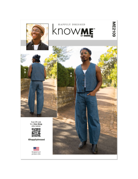 Patron KnowMe 2109.BB (56-64) - Gilet et pantalon pour homme