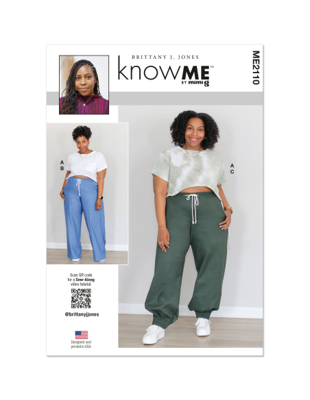 Patron KnowMe 2110.AA (38-46) - Haut en tricot et pantalons tissés