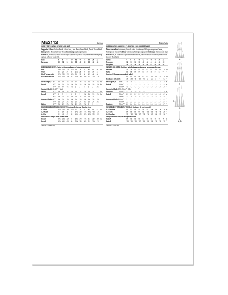 Patron KnowMe 2112.R5 (42-50) - Robe en deux longueurs avec ceinture
