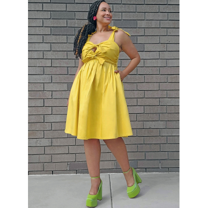 Patron KnowMe 2116.N5 (38-46) - Robe et combinaison nouées sur le devant 2