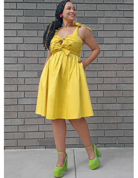 Patron KnowMe 2116.N5 (38-46) - Robe et combinaison nouées sur le devant